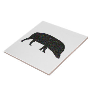 Sparkly Pig Tile Tegeltje