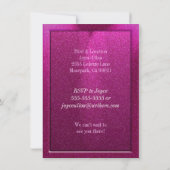 Sparkly Pink 30 en Flirty Birthday Invitations Kaart (Achterkant)