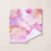 Sparkly Pink Achtergrond Bad Handdoek (Wasdoekje)