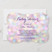 Sparkly Pink Baby shower Uitnodiging (Voorkant)