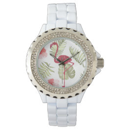 Sparkly Pink Flamingo Summertime Women's Watch Horloge