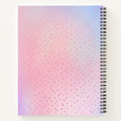 Sparkly Pink Girls Personal Journal geeft nooit op Notitieboek (Achterkant)