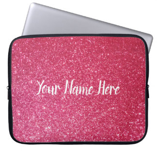 Sparkly Pink Glitter Design  Laptop Sleeve