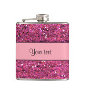 Sparkly Pink Glitter Heupfles (Voorkant)