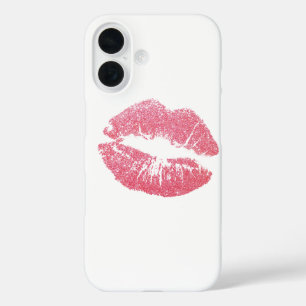 Sparkly Pink Lips iPhone 16 Hoesje