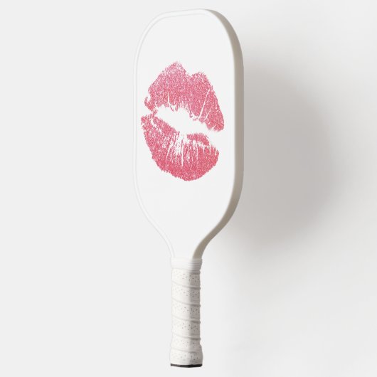 Sparkly Pink Lips Pickleball Paddle (Links)