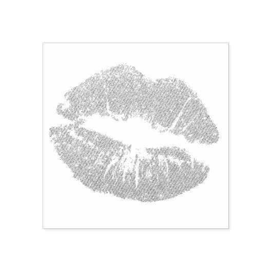 Sparkly Pink Lips Rubberstempel (Afrduk)