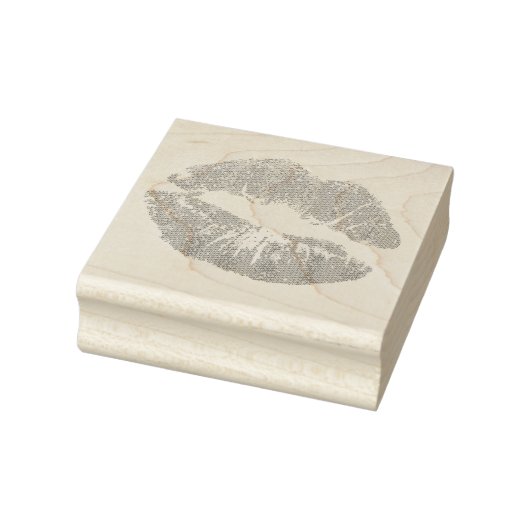 Sparkly Pink Lips Rubberstempel (Stempel)