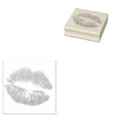 Sparkly Pink Lips Rubberstempel (Gestempeld)