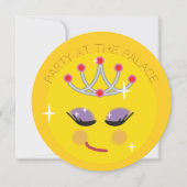Sparkly Princess Emoticon Kaart (Voorkant)