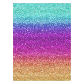 Sparkly Rainbow Gradient Glitter Tafelkleed (Voorkant)