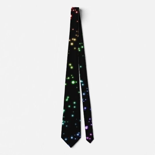 Sparkly Rainbow Star-Stropdas Stropdas (Voorkant)
