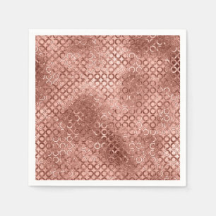 Sparkly Roos Gold Circles Roze Luxe Sparkle Servet