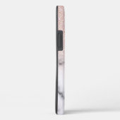 Sparkly Roos Gold Glitter Marble Ombre Case-Mate iPhone Case (Achterkant / Rechts)