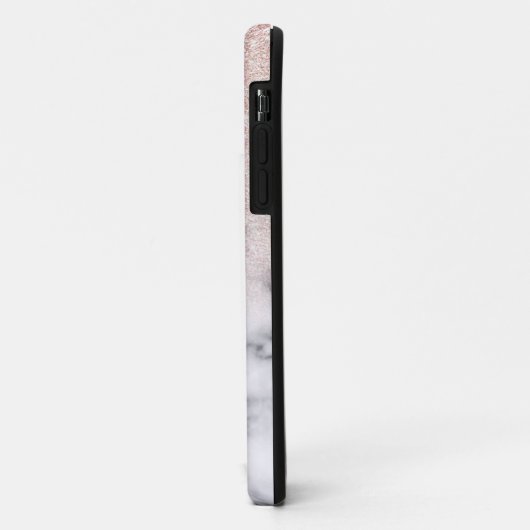Sparkly Roos Gold Glitter Marble Ombre Case-Mate iPhone Case (Achterkant/links)