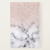 Sparkly Roos Gold Glitter Marble Ombre Planner (Achterkant)