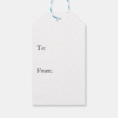 Sparkly roze blauwe mozaïekglitter spark Monogram Cadeaulabel (Achterkant)