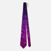 Sparkly Roze Paarse Violet Glitter Patterns Gift Stropdas (Voorkant)