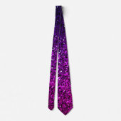 Sparkly Roze Paarse Violet Glitter Patterns Gift Stropdas (Achterkant)