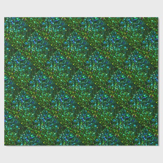 Sparkly schittert Patroon - Kerstmis Cadeaupapier (Vlak)