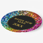 Sparkly Sequins Custom Party Papieren Bordje (Gekanteld)