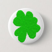Sparkly shamrock geluksklaver St. Patrick's Day Ronde Button 5,7 Cm (Voorkant)
