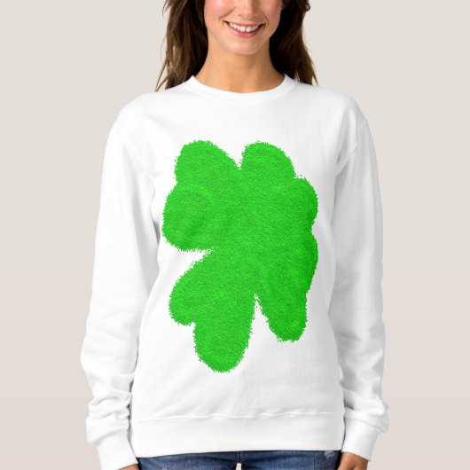 Sparkly shamrock geluksklaver St. Patrick's Day Trui (Voorkant)