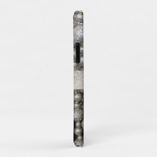 Sparkly Silver en Roze strengen kralen Case-Mate iPhone Case (Achterkant/rechts)