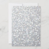 Sparkly Silver Holiday Corporate Invitation Kaart (Achterkant)