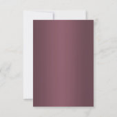 Sparkly Silver Rings & Burgandy Save The Date (Achterkant)