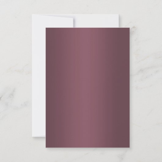 Sparkly Silver Rings & Burgandy Save The Date (Achterkant)