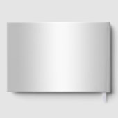 Sparkly Silver Rings & Burgandy Wedding Gastenboek (Achterkant)