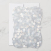 Sparkly Silver Sweet 16 Anniversaire Invitation (Dos)