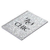 Sparkly Silver ZEER CHIC Notitieboek (Linkerzijde)