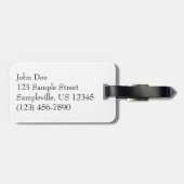 Sparkly Snow Mounds Abstracte Natuur Bagagelabel (Achterkant horizontaal)