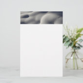 Sparkly Snow Mounds Abstracte Natuur Briefpapier (Staand voorkant)