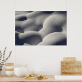 Sparkly Snow Mounds Abstracte Natuur Poster (Keuken)