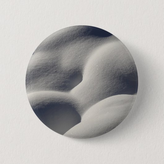 Sparkly Snow Mounds Abstracte Natuur Ronde Button 5,7 Cm (Voorkant)