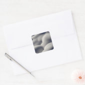 Sparkly Snow Mounds Abstracte Natuur Vierkante Sticker (Envelop)