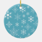 Sparkly Snowflakes Photo Ornement de Noël (Dos)