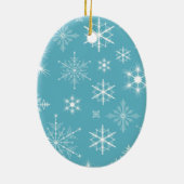 Sparkly Snowflakes Photo Ornement de Noël (Dos)