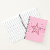 Sparkly Star Baby Pink pretty Notitieboek (Binnen)