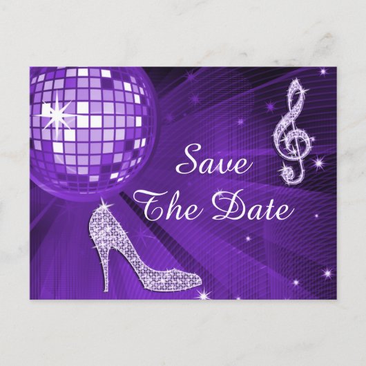 Sparkly Stiletto Heel 18th Birthday Save The Date Aankondigingskaart (Voorkant)