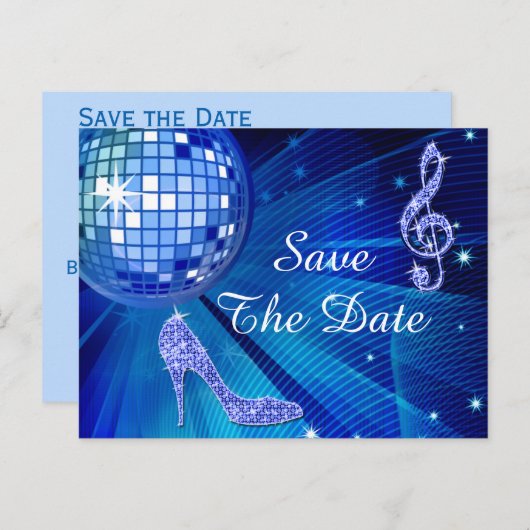 Sparkly Stiletto Heel 80th Birthday Save The Date Aankondigingskaart (Voorkant / Achterkant)