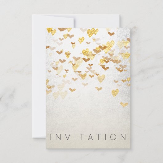 Sparkly Surprise Party Invitation Gold Argent (Devant)