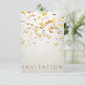 Sparkly Surprise Party Invitation Gold Argent (Debout devant)