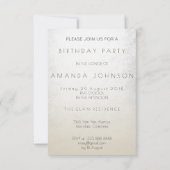 Sparkly Surprise Party Invitation Gold Argent (Dos)