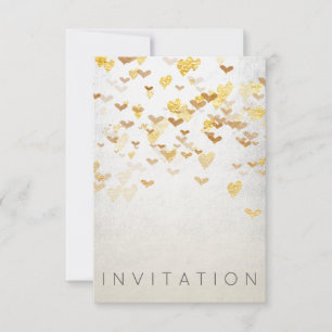 Sparkly Surprise Party Invitation Gold Argent