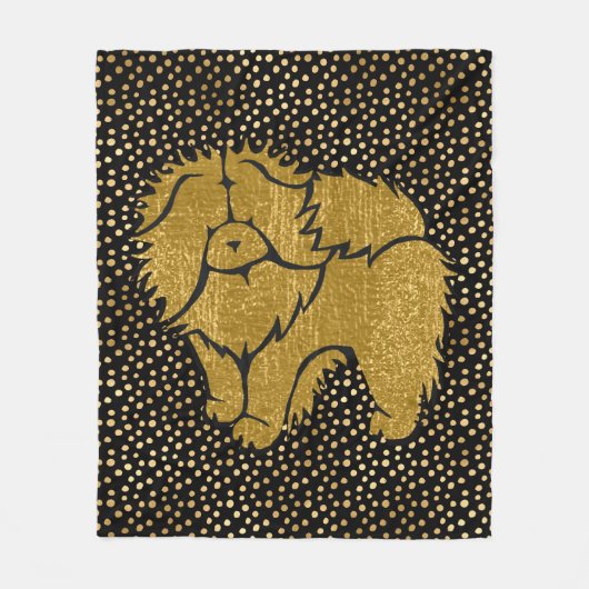 SPARKLY THANG Chow fausse couverture en toison mét (Devant)