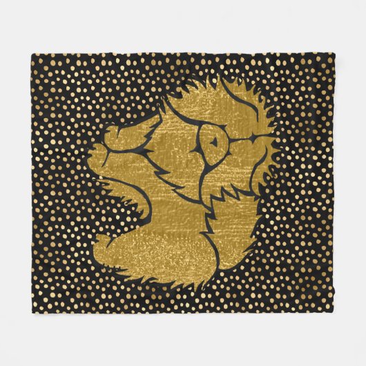 SPARKLY THANG Chow fausse couverture en toison mét (Devant (Horizontal))